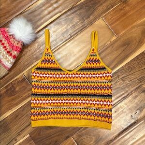 Rag and Bone Yellow 100% Woolaine Sweater  Knit Tank Top. Apres Ski 🎿